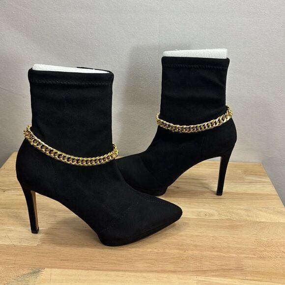 Jessica Simpson Women's Valyn Chain Stieletto Heel Dress Booties Size 7.5 NIB - Picture 5 of 9
